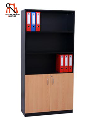 Armoire 4 Portes Mlamine Vitre 180x90 cm